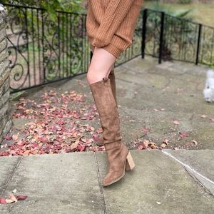 Camel Suede Boots